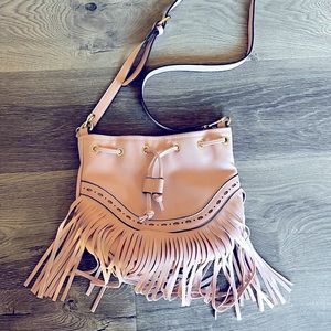 Bam Forever Blush Fringe Purse